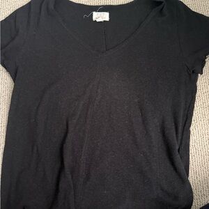 Project Social T Black V-Neck Tee